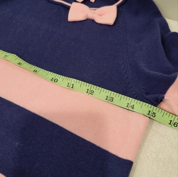 Lilly Pulitzer Odile Navy Pink Striped Sweater Dress size XL Girls. - Picture 6 of 6